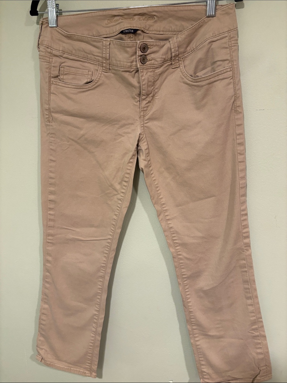 American Eagle Stretch Rise Women's Jeans in Beige